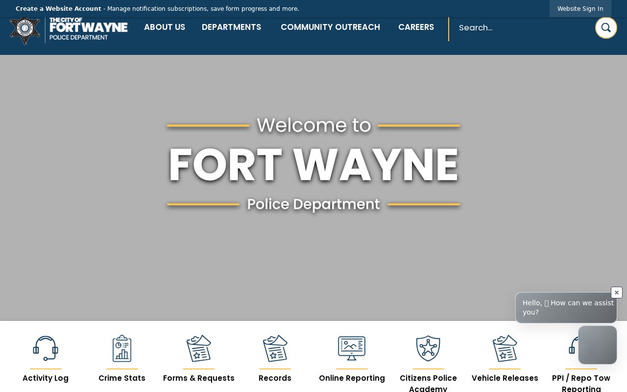 Fort Wayne warrant records police contact routes