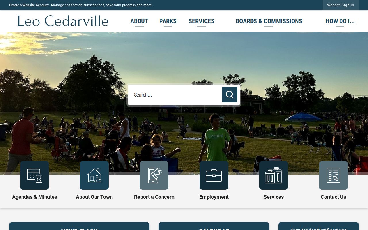 Leo-Cedarville municipal contact route for local warrant questions